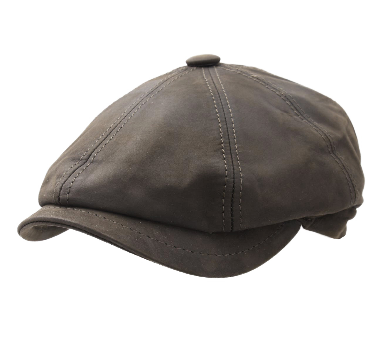 Casquette béret en cuir Tellyn Casquette béret en cuir Tellyn